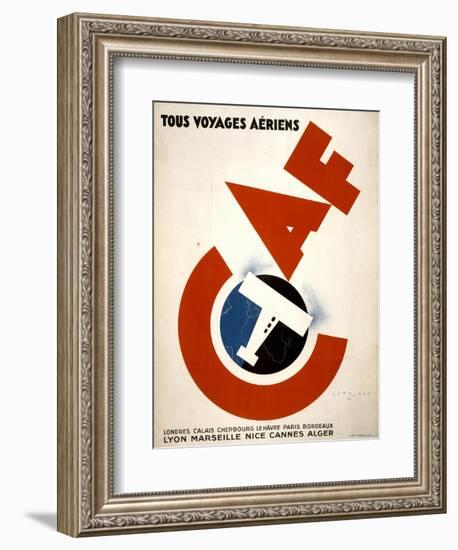 Tous Voyages Aeriens-null-Framed Art Print