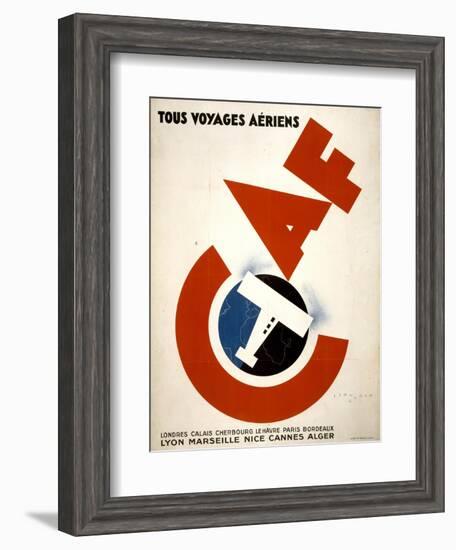 Tous Voyages Aeriens-null-Framed Art Print