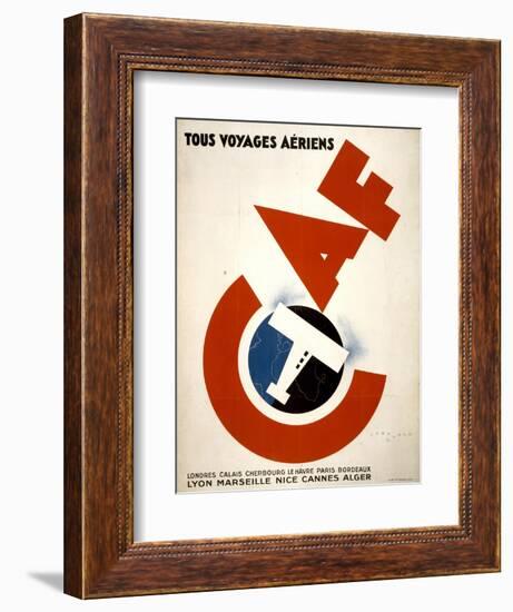 Tous Voyages Aeriens-null-Framed Art Print