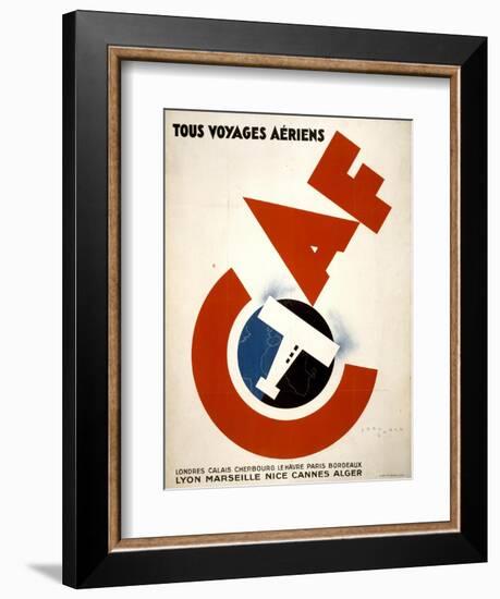 Tous Voyages Aeriens-null-Framed Art Print