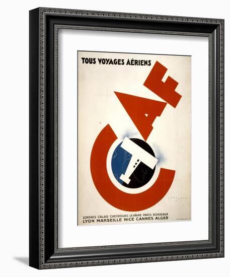 Tous Voyages Aeriens-null-Framed Art Print