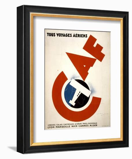 Tous Voyages Aeriens-null-Framed Art Print