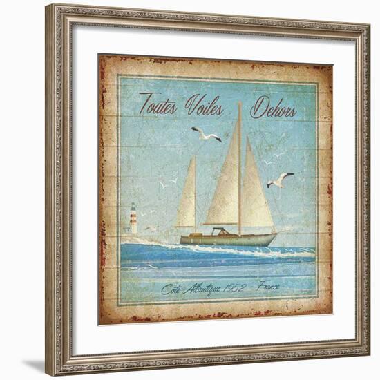 Toutes voiles dehors-Bruno Pozzo-Framed Art Print