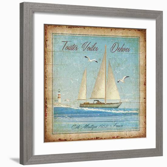 Toutes voiles dehors-Bruno Pozzo-Framed Art Print