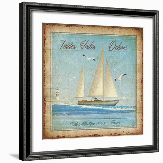 Toutes voiles dehors-Bruno Pozzo-Framed Art Print