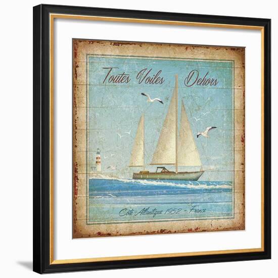 Toutes voiles dehors-Bruno Pozzo-Framed Art Print