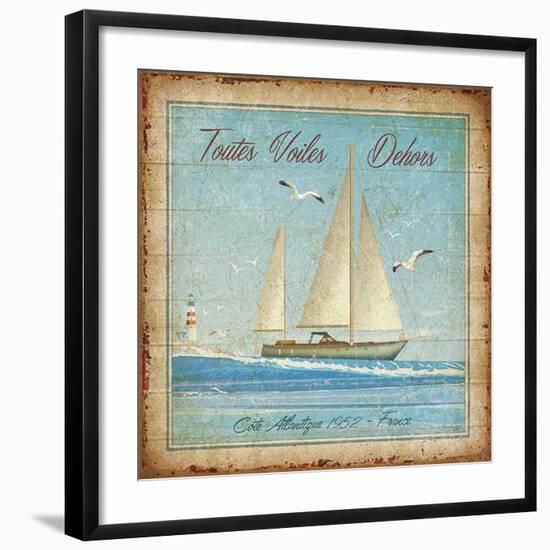 Toutes voiles dehors-Bruno Pozzo-Framed Art Print