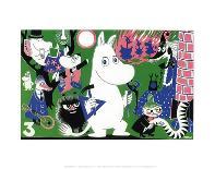 Moomintroll in Moomin Valley-Tove Jansson-Framed Art Print