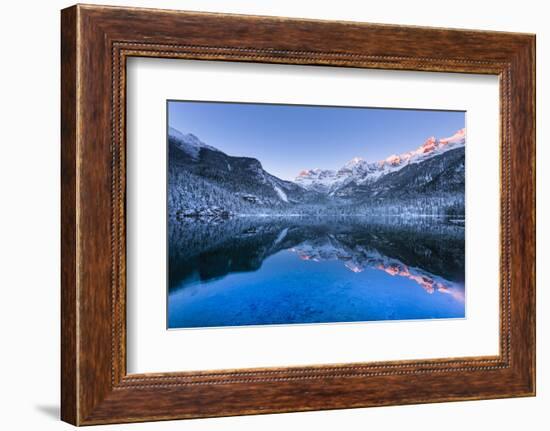 Tovel lake  Europe, Italy, Trentino Alto Adige, Trento district, Tovel valley, Non valley, Tuenno c-ClickAlps-Framed Photographic Print