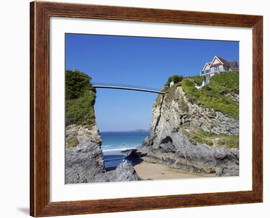 Towan Beach, Newquay, Cornwall, England, United Kingdom, Europe-Jeremy Lightfoot-Framed Photographic Print