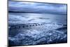 Toward Flamborough Head from Bridlington Harbour at Dusk, East Riding of Yorkshire, England, UK-Mark Sunderland-Mounted Photographic Print