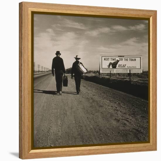 Toward Los Angeles, California, 1937-Dorothea Lange-Framed Premier Image Canvas