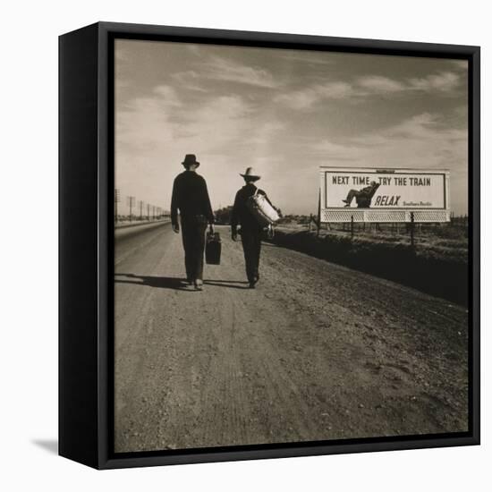 Toward Los Angeles, California, 1937-Dorothea Lange-Framed Premier Image Canvas