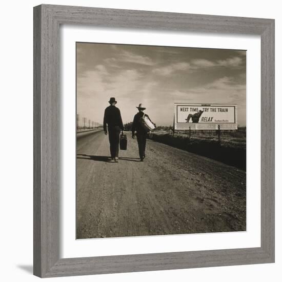 Toward Los Angeles, California, 1937-Dorothea Lange-Framed Photographic Print