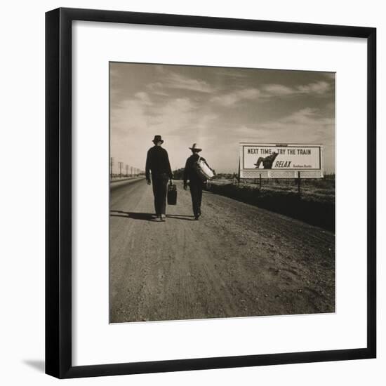 Toward Los Angeles, California, 1937-Dorothea Lange-Framed Photographic Print