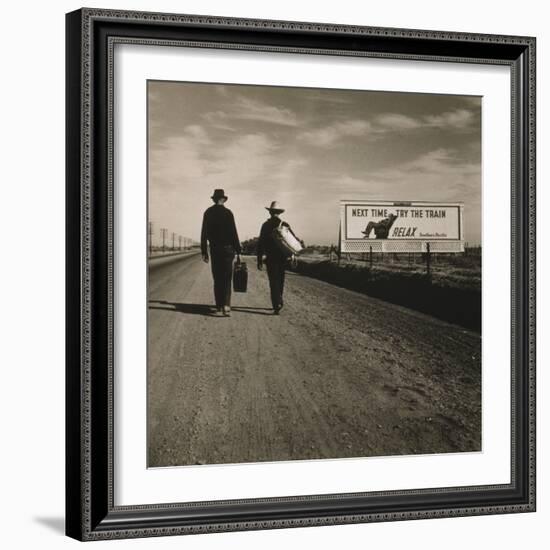 Toward Los Angeles, California, 1937-Dorothea Lange-Framed Photographic Print