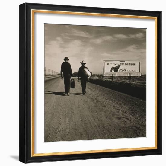 Toward Los Angeles, California, 1937-Dorothea Lange-Framed Photographic Print