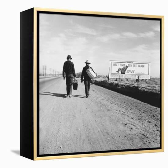 Toward Los Angeles, California-Dorothea Lange-Framed Stretched Canvas