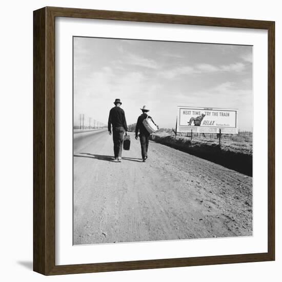 Toward Los Angeles, California-Dorothea Lange-Framed Photo