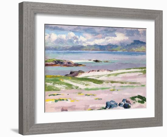 Towards Mull from Choc Ard Anraidh, Iona, C.1928-Francis Campbell Boileau Cadell-Framed Giclee Print