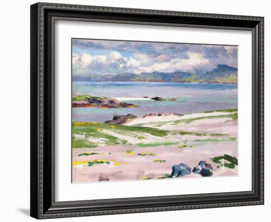 Towards Mull from Choc Ard Anraidh, Iona, C.1928-Francis Campbell Boileau Cadell-Framed Giclee Print