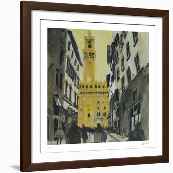 Towards Palazzo Vecchio, Florence-Susan Brown-Framed Collectable Print