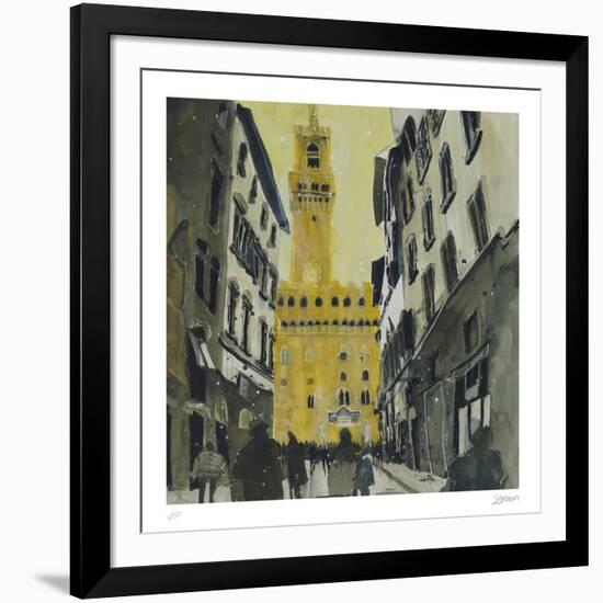 Towards Palazzo Vecchio, Florence-Susan Brown-Framed Collectable Print