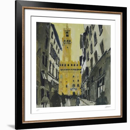 Towards Palazzo Vecchio, Florence-Susan Brown-Framed Collectable Print