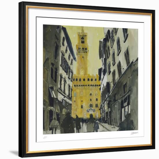 Towards Palazzo Vecchio, Florence-Susan Brown-Framed Collectable Print