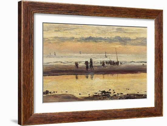 Towards Sunset, Boulogne Sands, 1873-William Lionel Wyllie-Framed Giclee Print