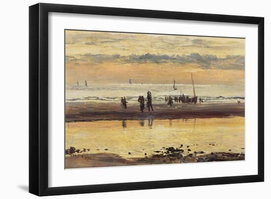 Towards Sunset, Boulogne Sands, 1873-William Lionel Wyllie-Framed Giclee Print