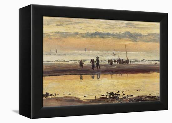 Towards Sunset, Boulogne Sands, 1873-William Lionel Wyllie-Framed Premier Image Canvas