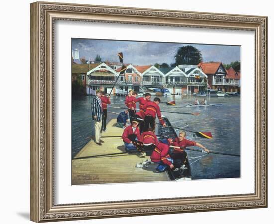 Towards the Boathouses, Henley, 1997-Timothy Easton-Framed Giclee Print