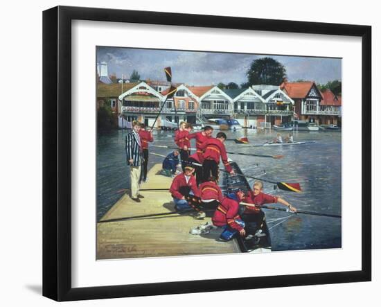 Towards the Boathouses, Henley, 1997-Timothy Easton-Framed Giclee Print
