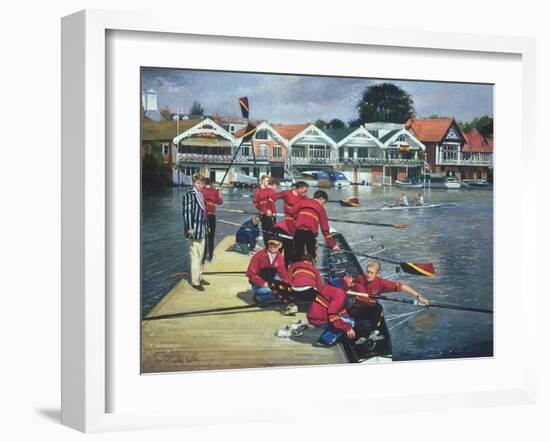 Towards the Boathouses, Henley, 1997-Timothy Easton-Framed Giclee Print