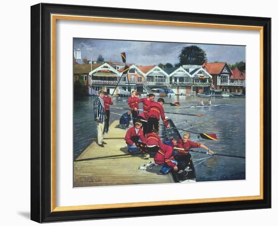 Towards the Boathouses, Henley, 1997-Timothy Easton-Framed Giclee Print