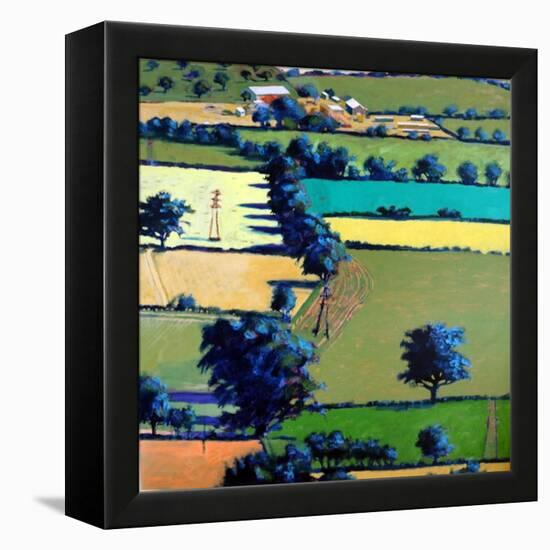 Towards Upton, 2019 (Acrylic on Board)-Paul Powis-Framed Premier Image Canvas