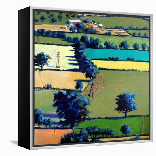 Towards Upton, 2019 (Acrylic on Board)-Paul Powis-Framed Premier Image Canvas