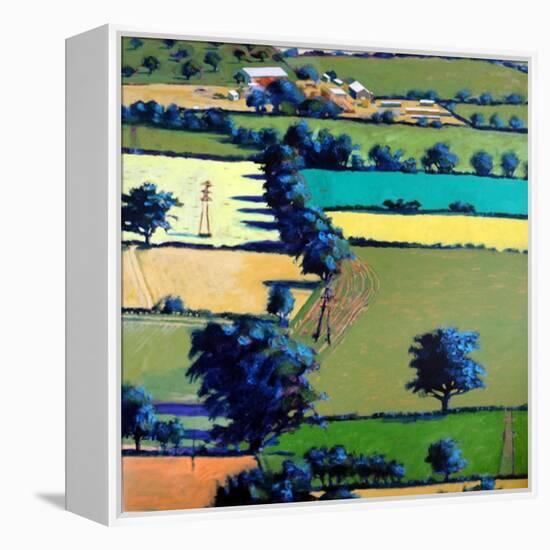 Towards Upton, 2019 (Acrylic on Board)-Paul Powis-Framed Premier Image Canvas