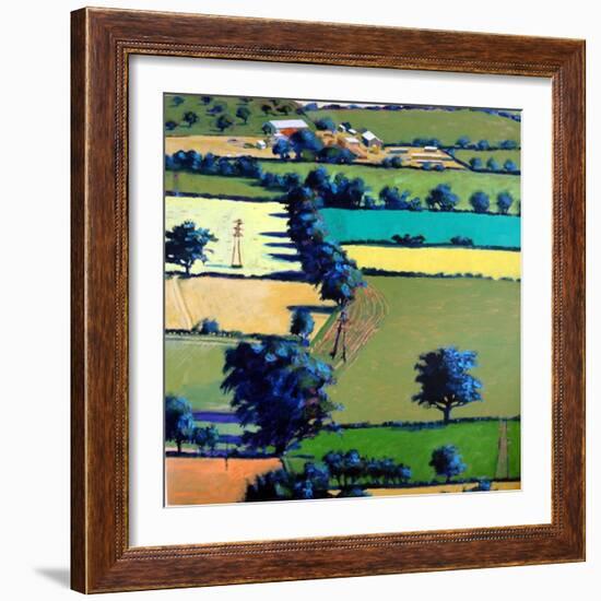 Towards Upton, 2019 (Acrylic on Board)-Paul Powis-Framed Giclee Print