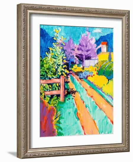 Towards Victoria Park-Marco Cazzulini-Framed Giclee Print