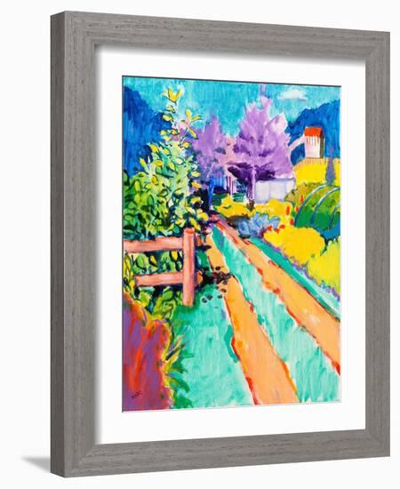 Towards Victoria Park-Marco Cazzulini-Framed Giclee Print