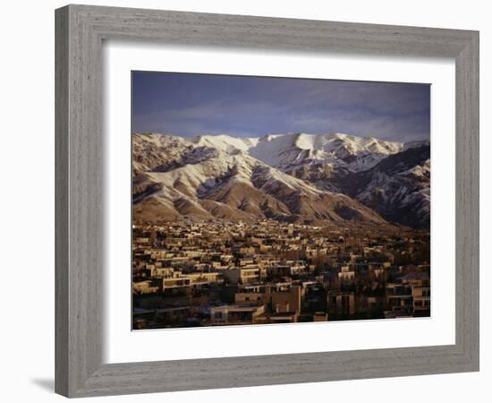 Towchal Range Behind the City, Tehran, Iran, Middle East-Desmond Harney-Framed Photographic Print