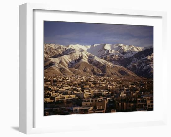 Towchal Range Behind the City, Tehran, Iran, Middle East-Desmond Harney-Framed Photographic Print