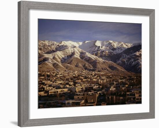 Towchal Range Behind the City, Tehran, Iran, Middle East-Desmond Harney-Framed Photographic Print