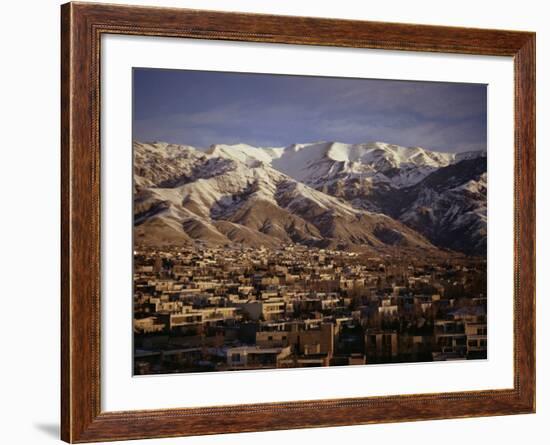 Towchal Range Behind the City, Tehran, Iran, Middle East-Desmond Harney-Framed Photographic Print