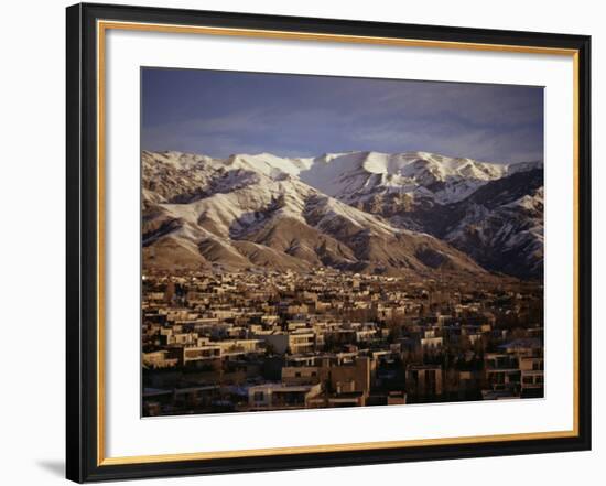 Towchal Range Behind the City, Tehran, Iran, Middle East-Desmond Harney-Framed Photographic Print