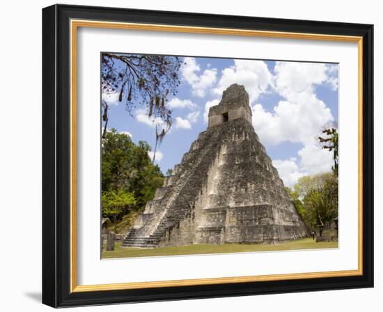 Tower 1, Mayan Ruins in the Gran Plaza, Tikal, Guatemala-Bill Bachmann-Framed Photographic Print