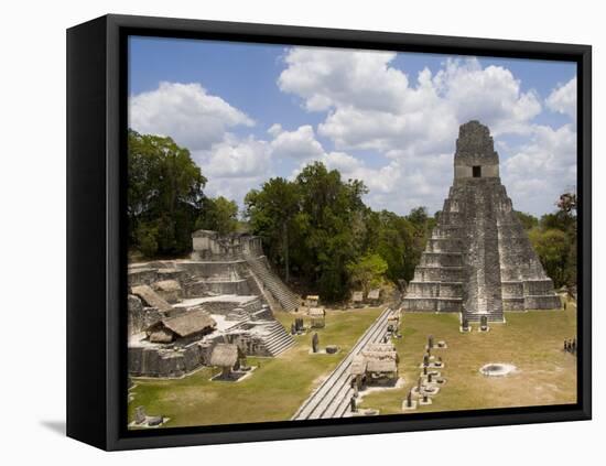 Tower 1, Mayan Ruins in the Gran Plaza, Tikal, Guatemala-Bill Bachmann-Framed Premier Image Canvas