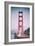Tower Alignment Misty San Francisco Golden Gate Bridge-Vincent James-Framed Photographic Print
